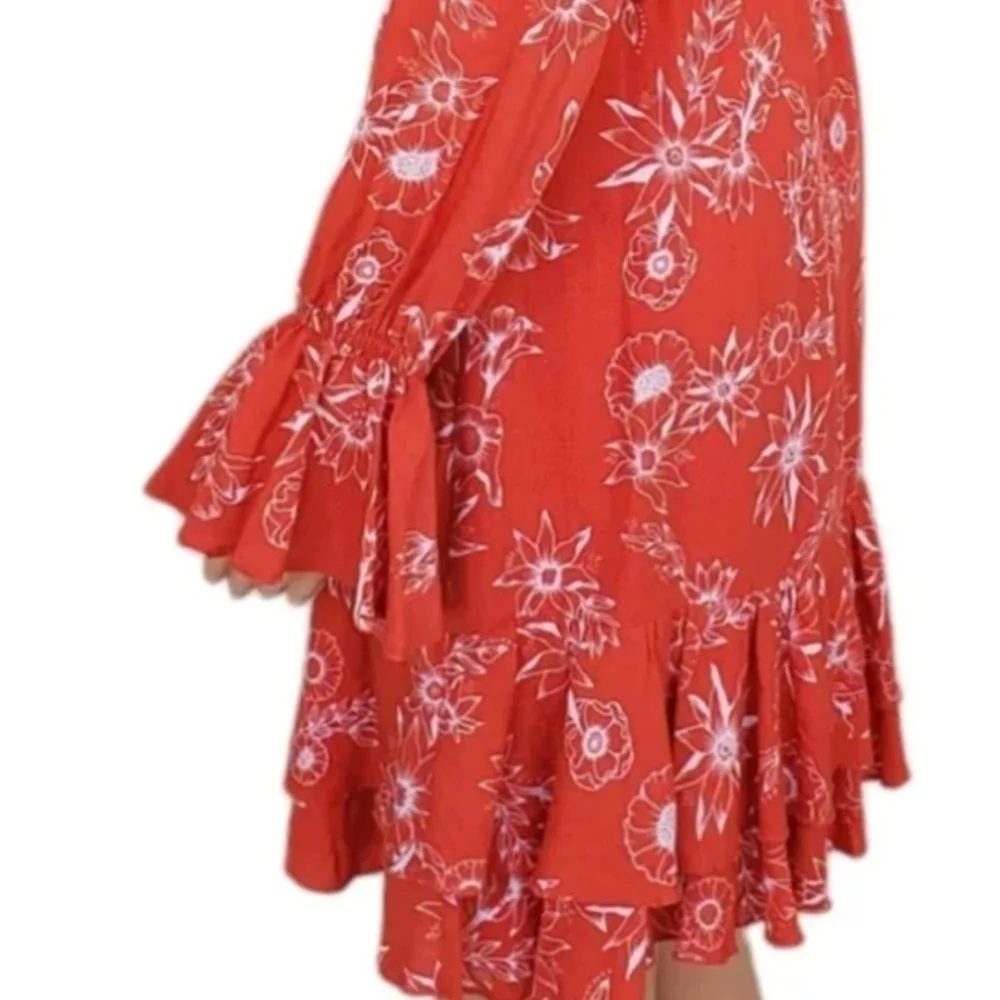 Lost In Lunar long sleeve floral print dress